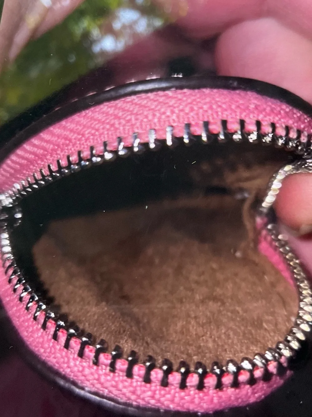 NWT Coach Heart Bag Charm With Patent Signature Leather in Pink